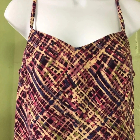 Femmes by C & A Vintage Geometric Slip Dress 10 - Picture 10 of 10